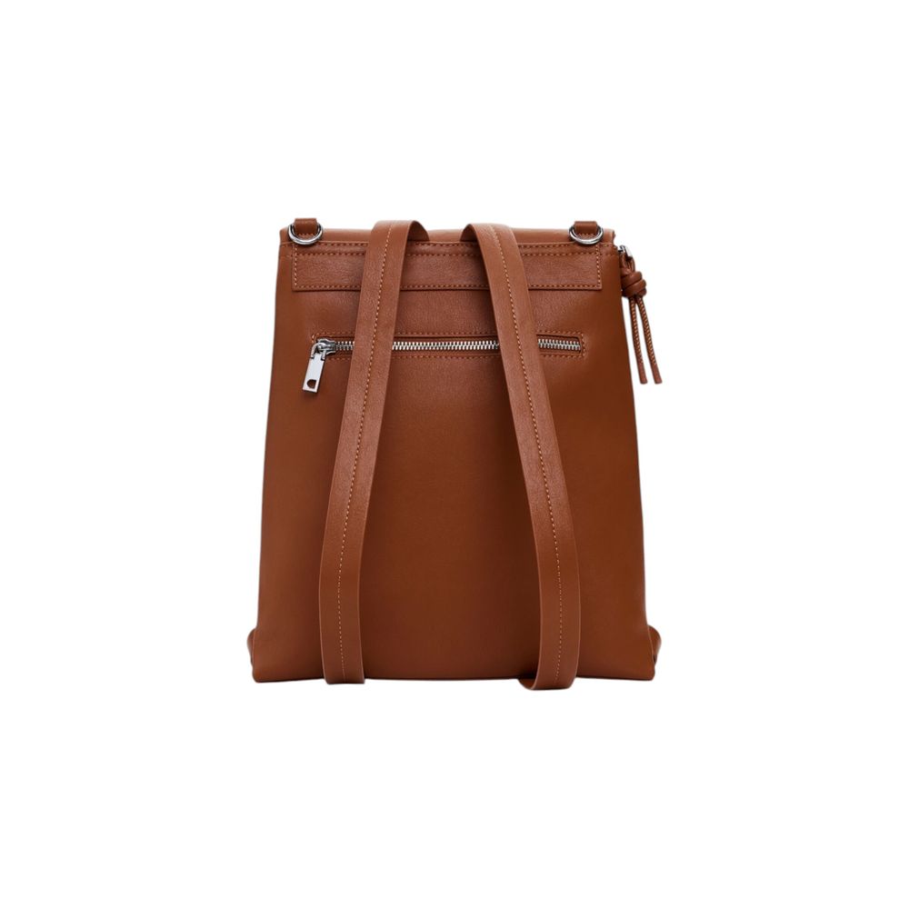 Desigual Brauner Polyethylen-Rucksack