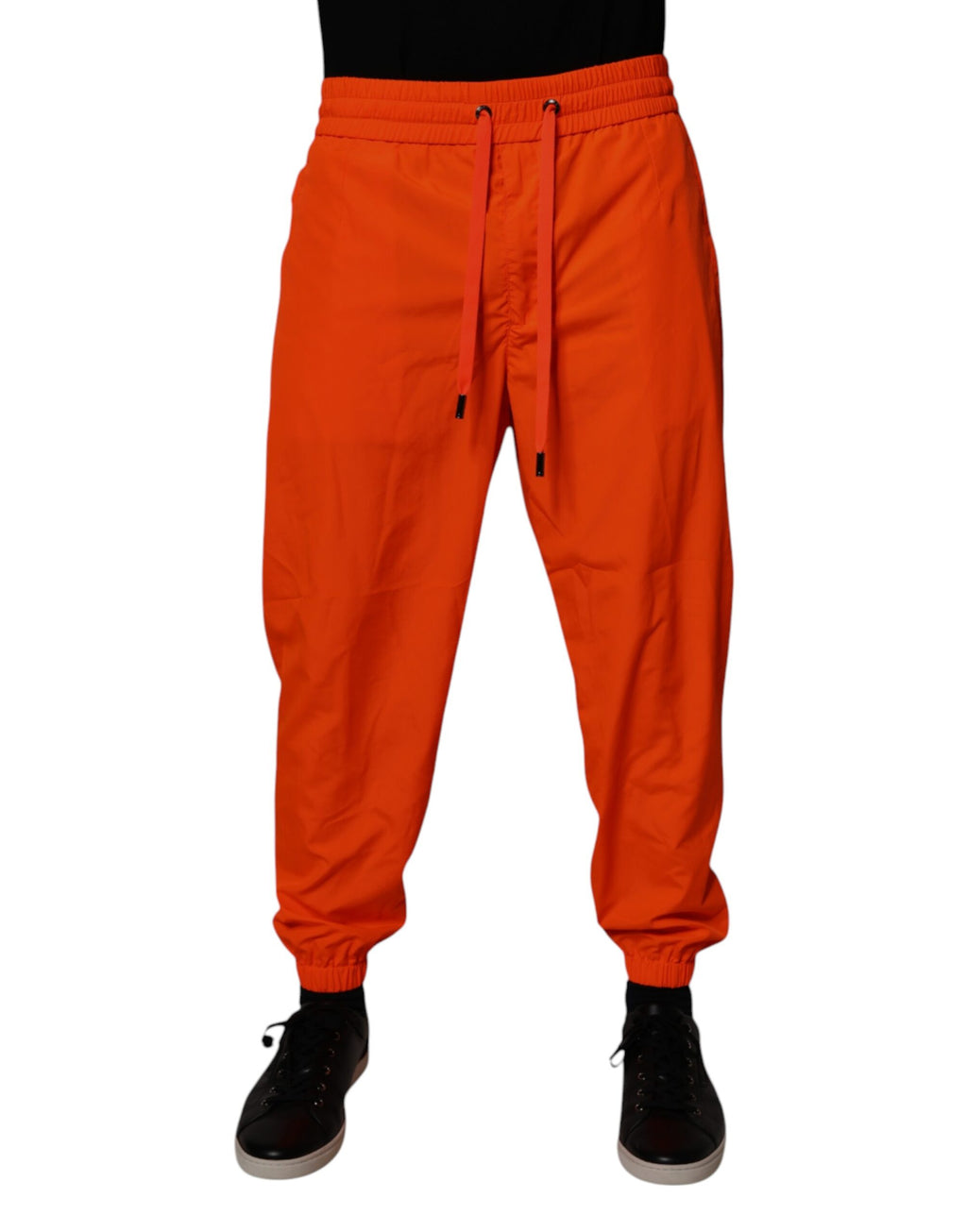 Dolce & Gabbana Orange Polyester Herren Jogger Sweatpants Hosen