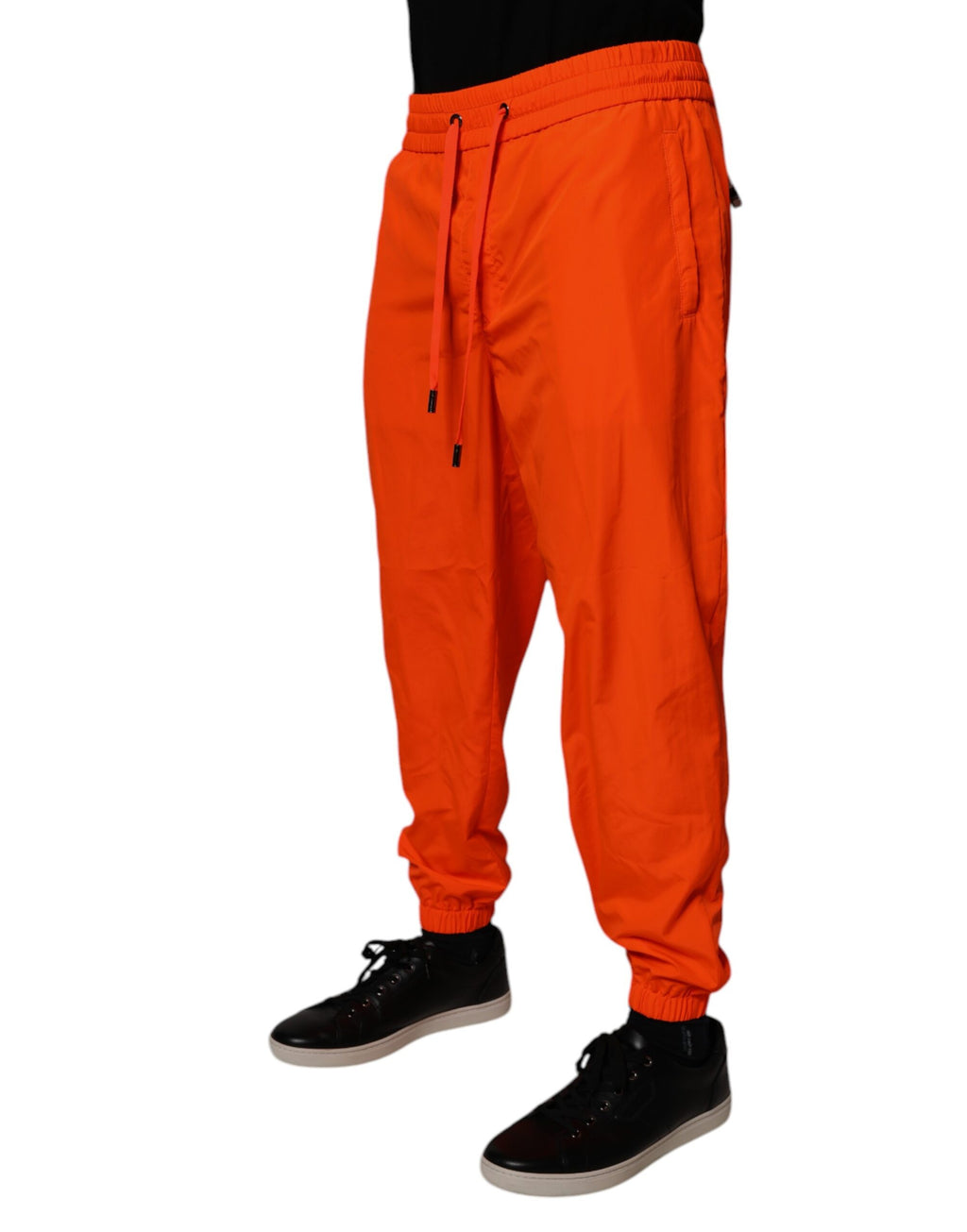 Dolce & Gabbana Orange Polyester Herren Jogger Sweatpants Hosen