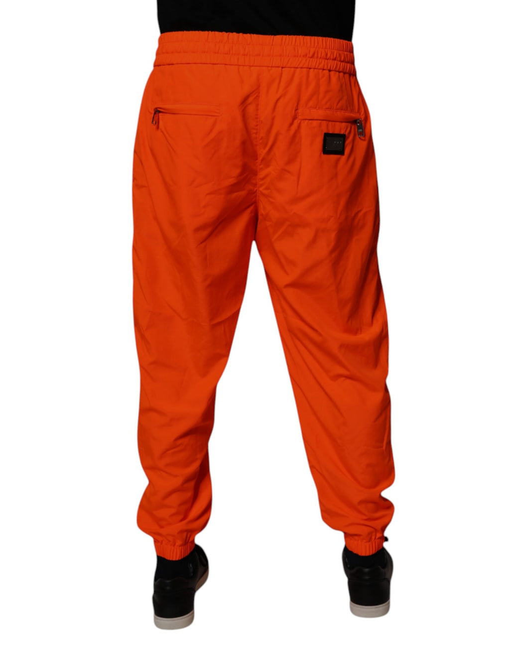 Dolce & Gabbana Orange Polyester Herren Jogger Sweatpants Hosen