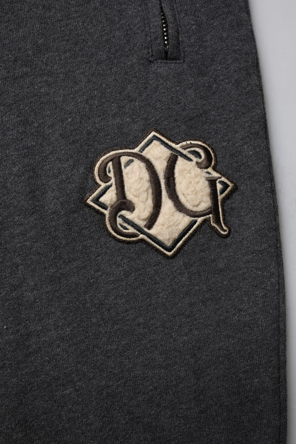 Dolce & Gabbana Dunkelgraue Logo-Baumwoll-Jogger-Sweatpants