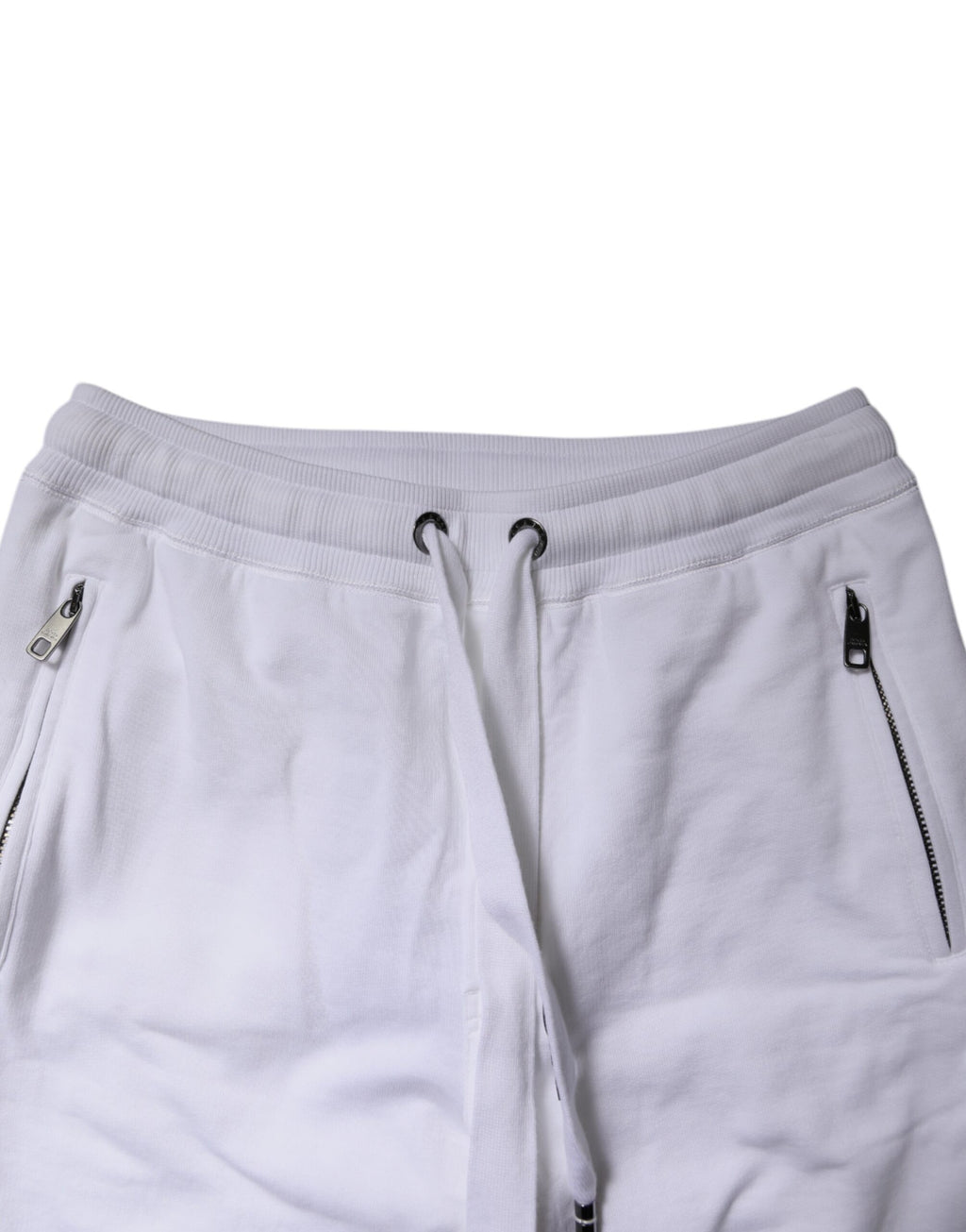 Dolce & Gabbana Weiße Logo Tape Jogginghose aus Baumwolle Jogginghose