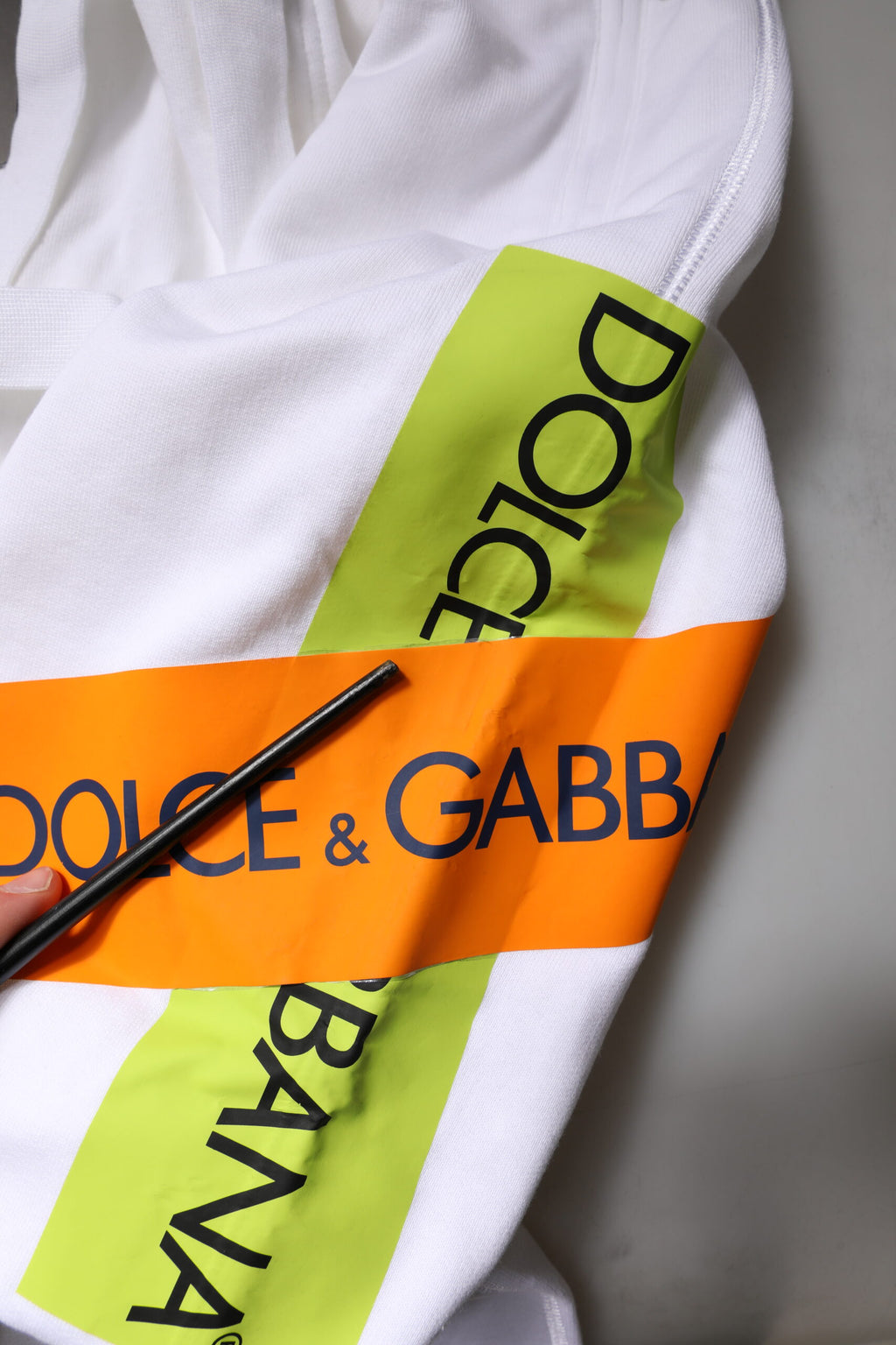 Dolce & Gabbana Weiße Logo Tape Jogginghose aus Baumwolle Jogginghose