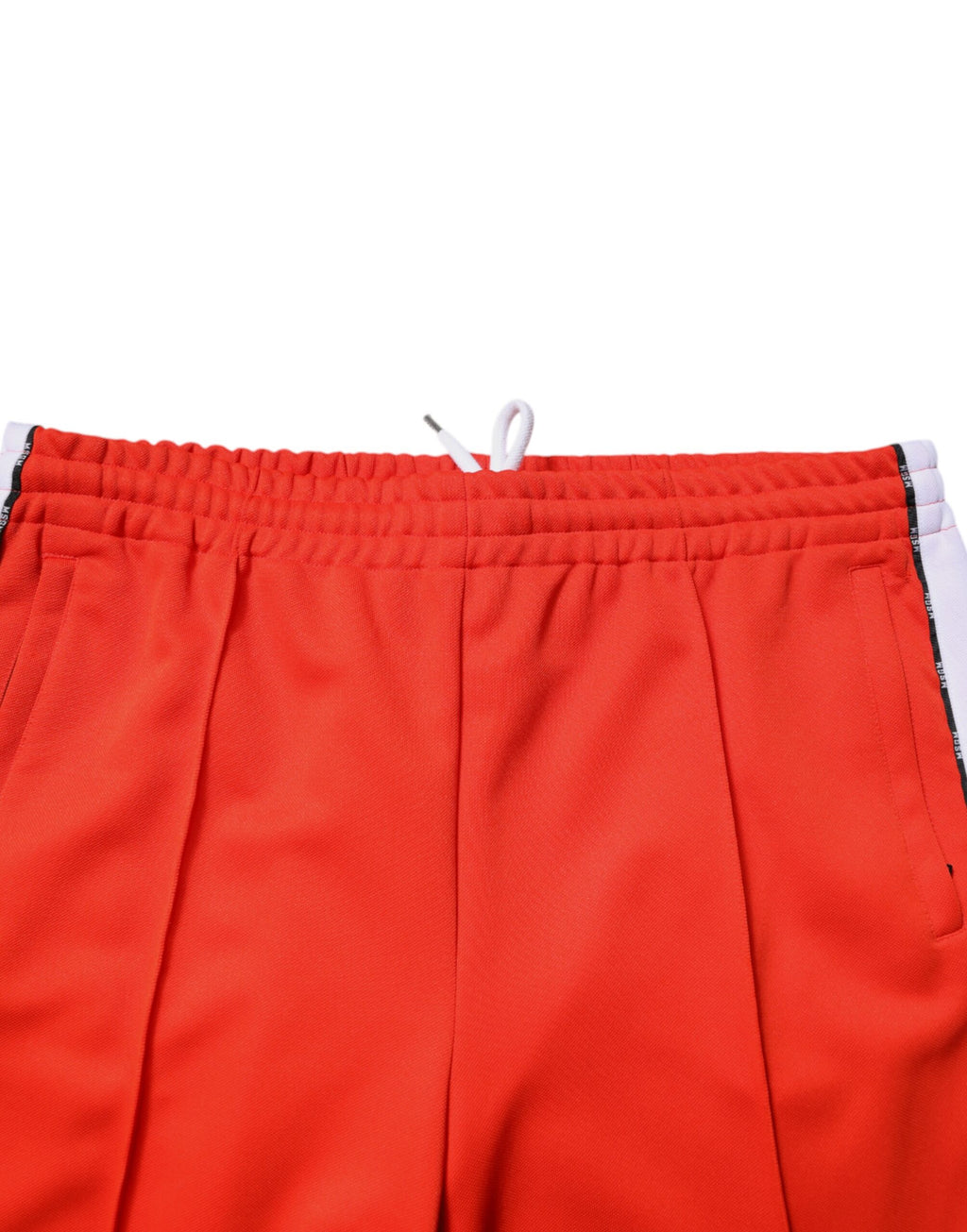 MSGM Rot Weiß Mitte Taille Männer Jogger Sweatpants Hosen