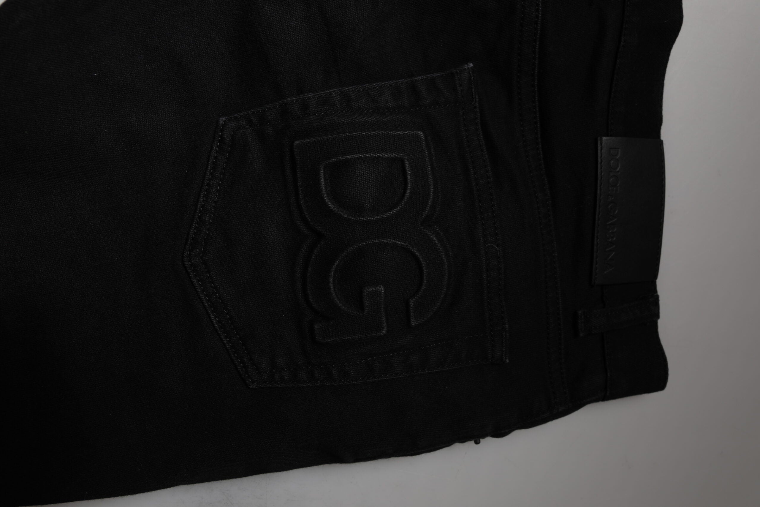 Dolce & Gabbana Schwarze Baumwoll-Stretch-Skinny-Denim-Jeans für Männer