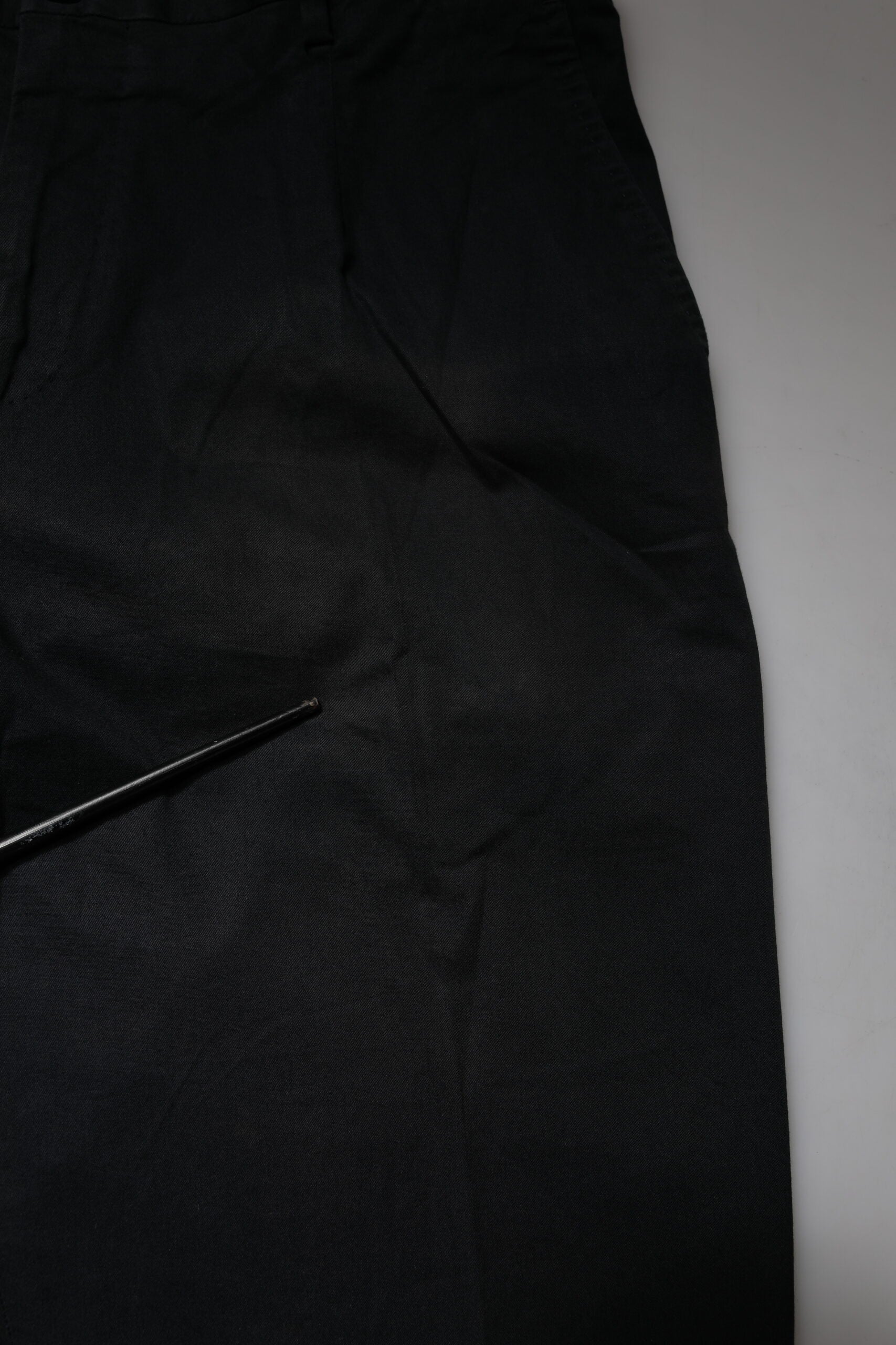 Dolce & Gabbana Schwarze Baumwolle Stretch Skinny Kleid Formelle Hose