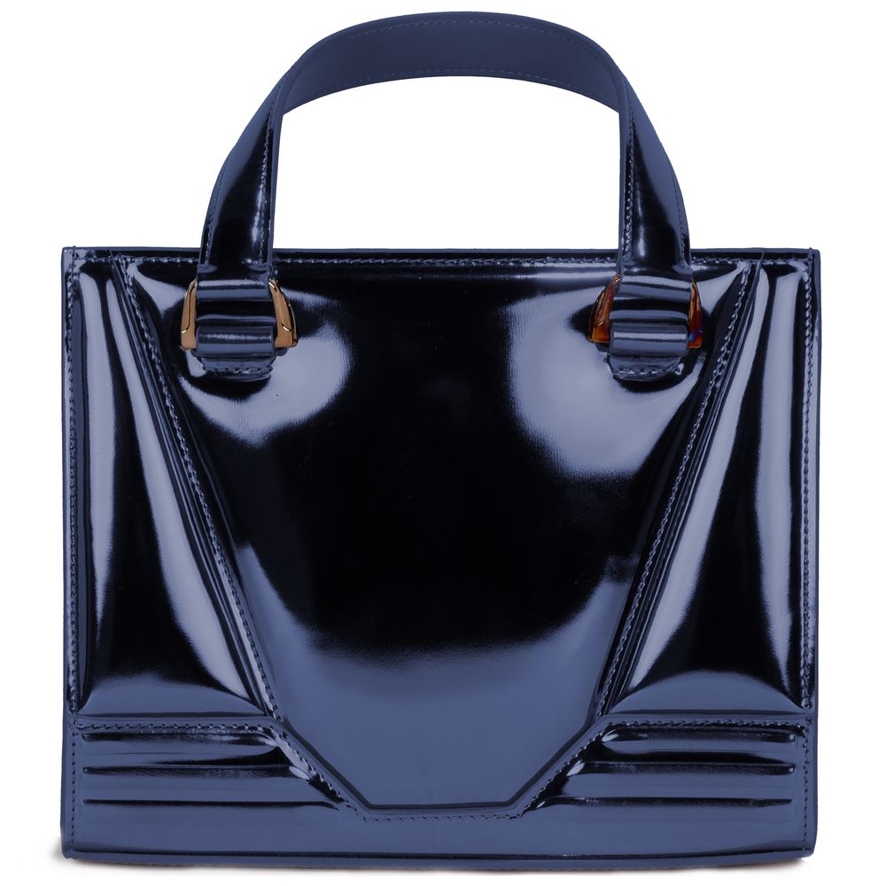 Ferrari Blaue Lederhandtasche