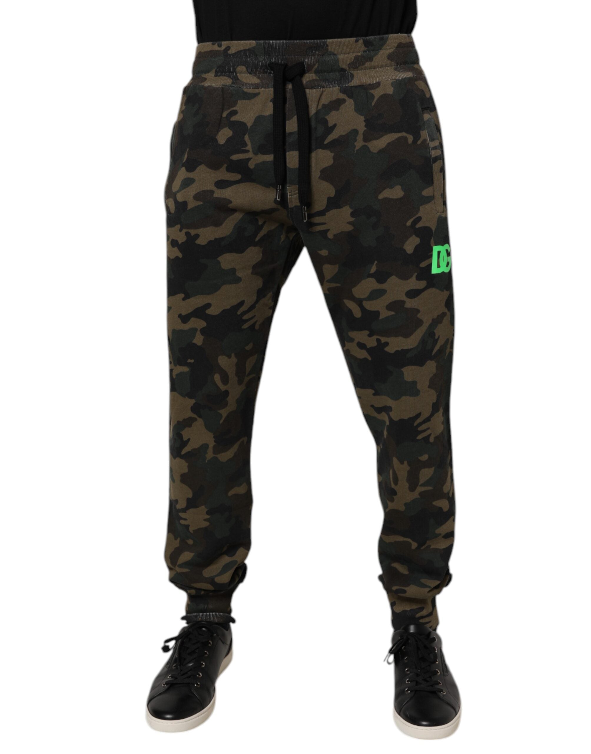 Dolce & Gabbana Multicolor Camouflage Jogger-Sweatpants Hose