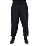Dolce & Gabbana Schwarze Jacquard-Jogger Herren Sweathose Hose