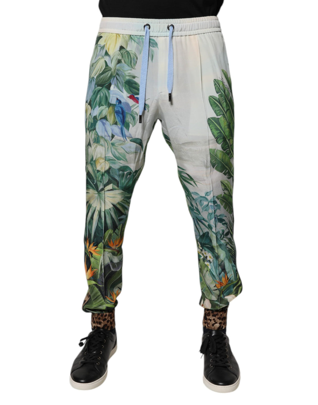 Dolce & Gabbana Multicolor Tropical Jogger-Sweatpants Hosen