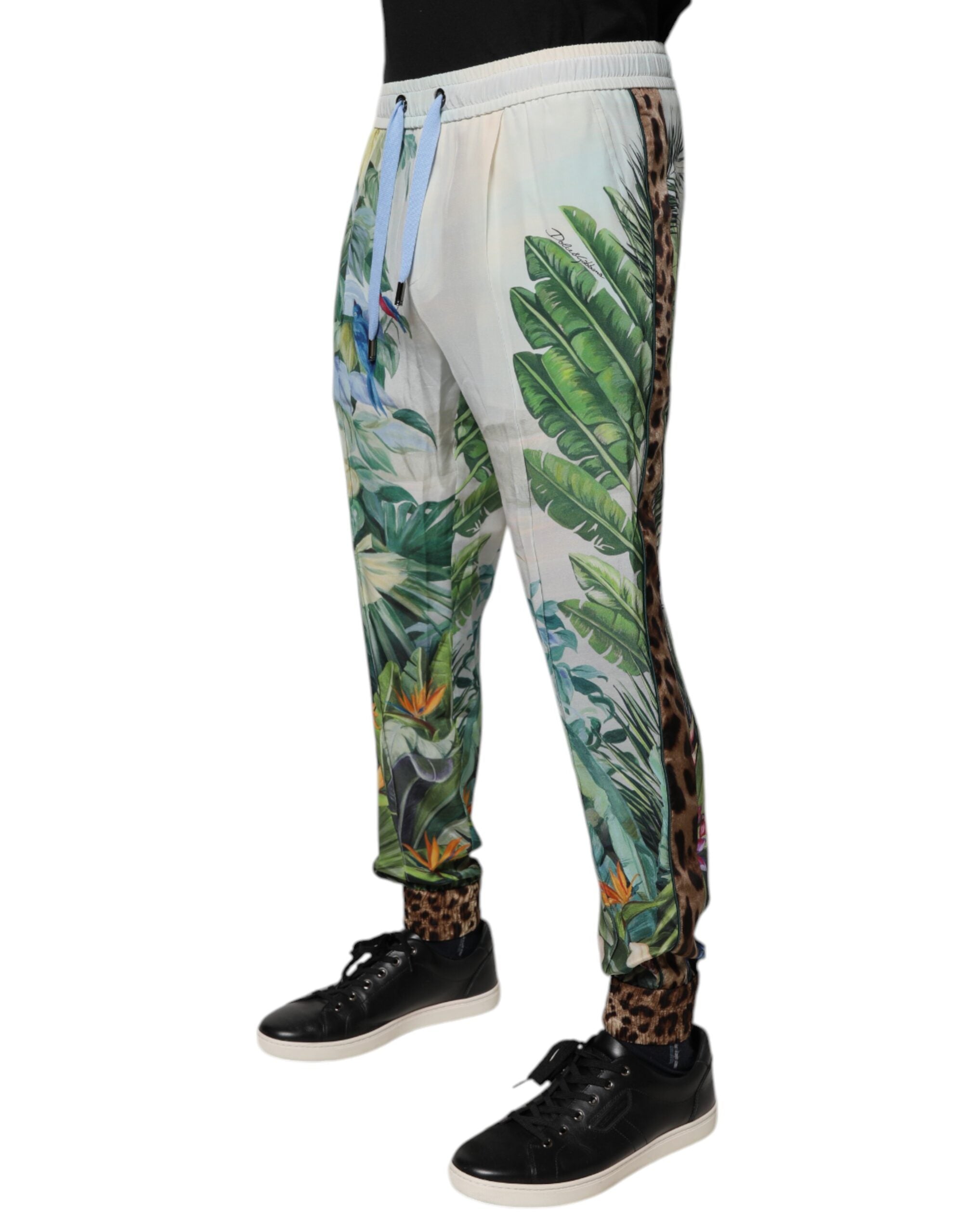 Dolce & Gabbana Multicolor Tropical Jogger-Sweatpants Hosen