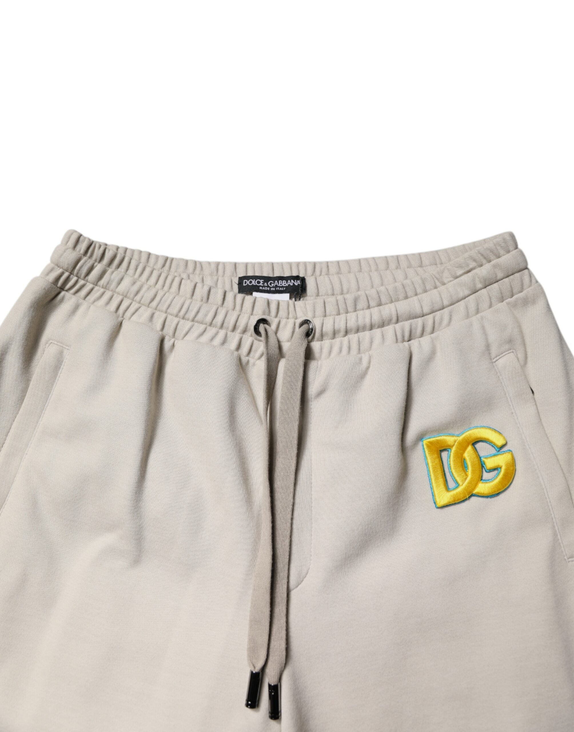 Dolce & Gabbana Multicolor Baumwolle DG Jogger Sweatpants Hosen