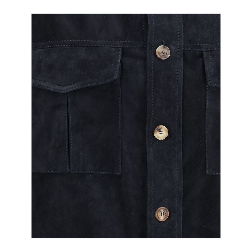 Brunello Cucinelli Wildlederhemd Jacke
