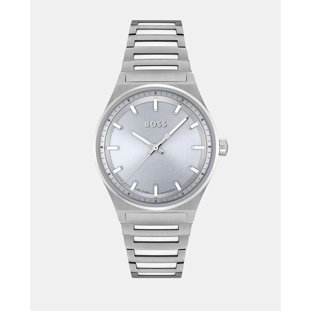 Hugo Boss Silberne Uhr aus Edelstahl