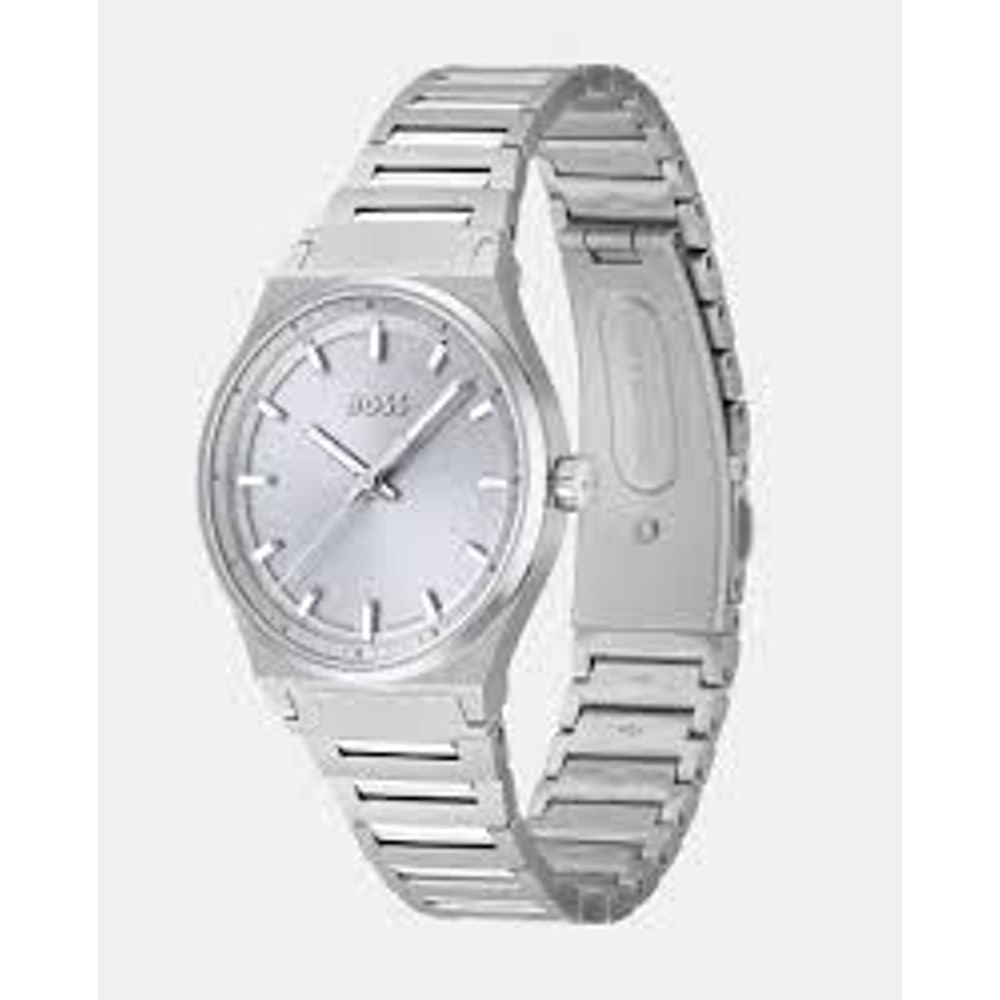 Hugo Boss Silberne Uhr aus Edelstahl