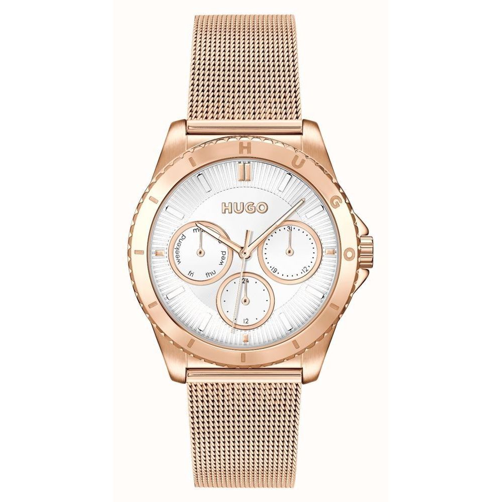 Hugo Boss Gold-Edelstahl-Edelstahl-Uhr