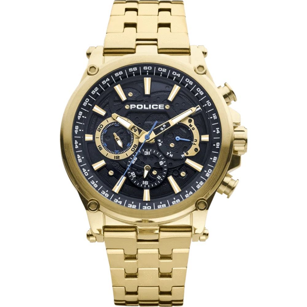 Police Gold-Edelstahl-Uhr