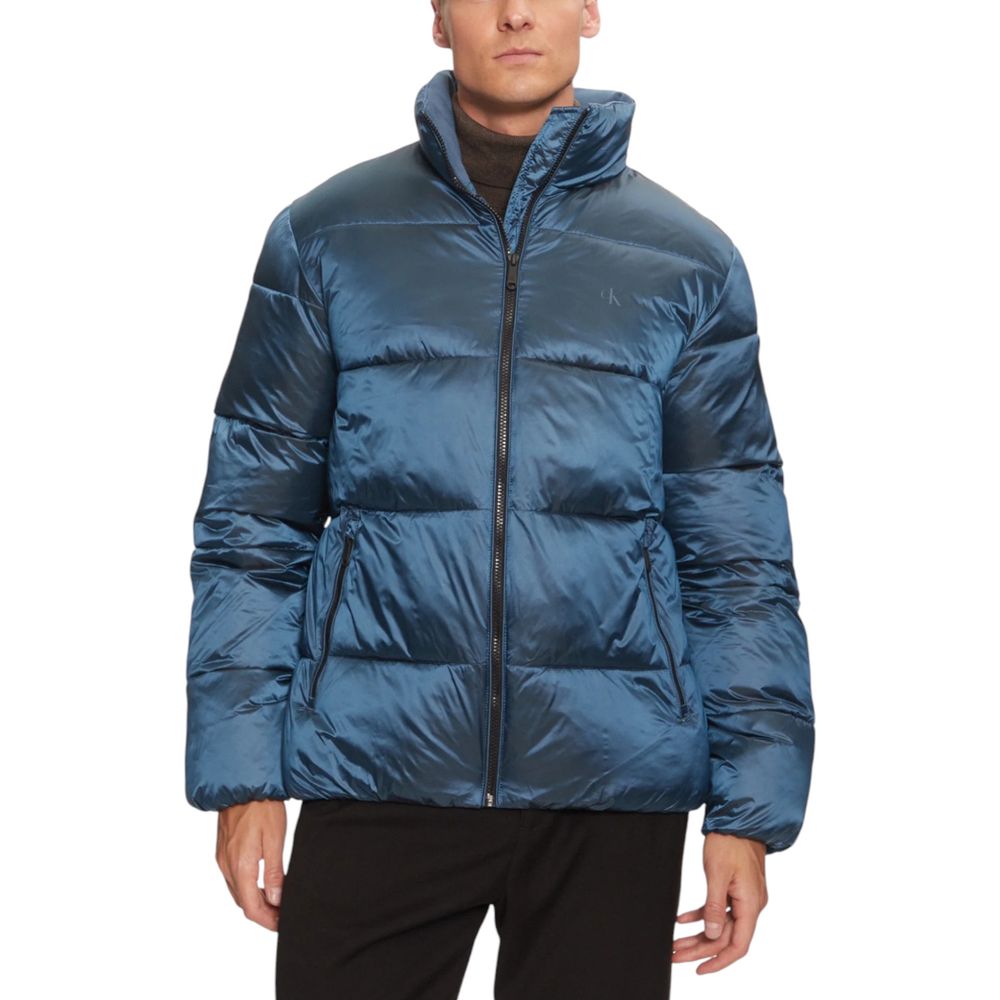 Calvin Klein Jeans Blaue Jacken aus recyceltem Polyamid &amp