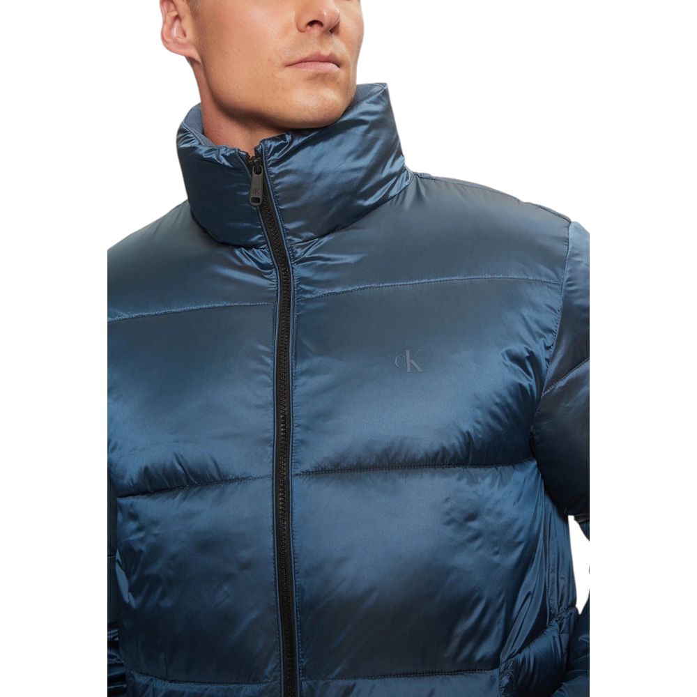 Calvin Klein Jeans Blaue Jacken aus recyceltem Polyamid &amp