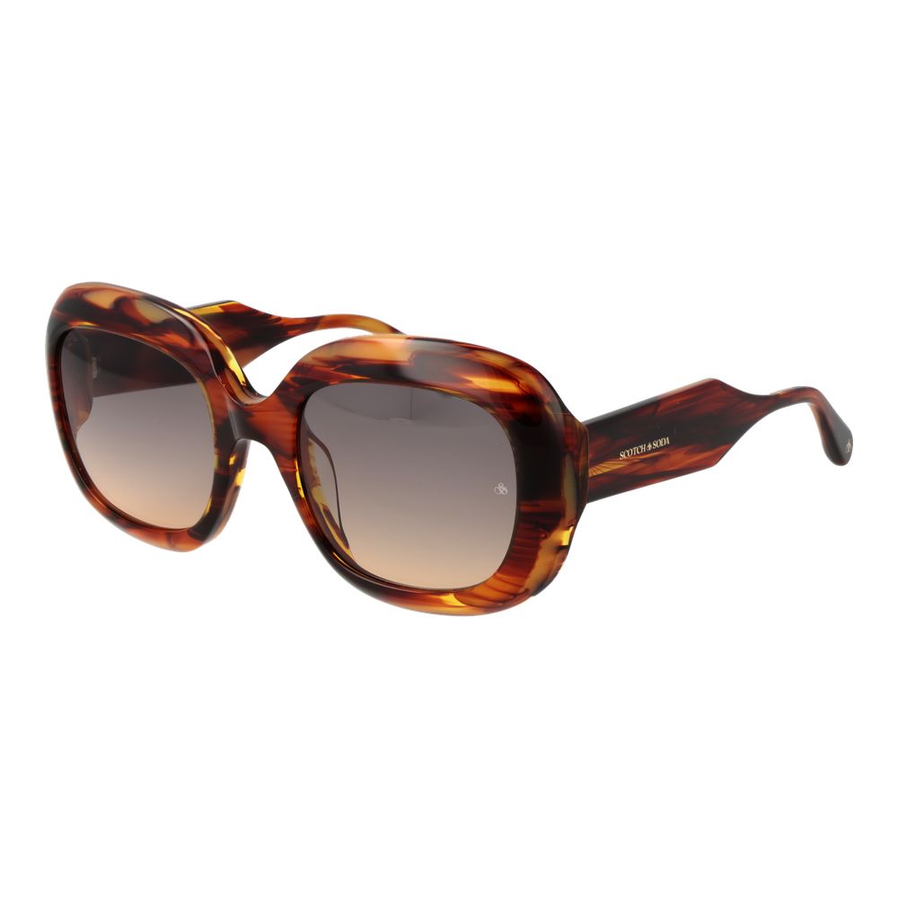 Scotch & Soda Braune Sonnenbrille aus Acetat
