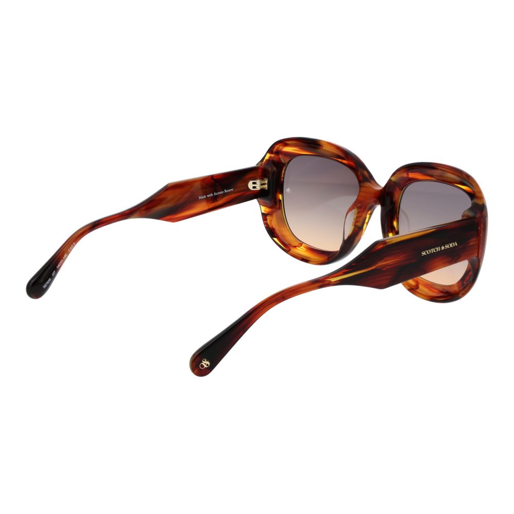 Scotch & Soda Braune Sonnenbrille aus Acetat
