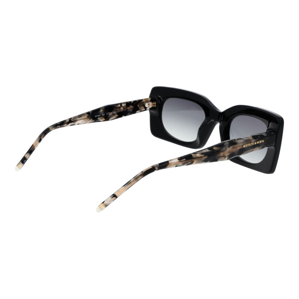 Scotch & Soda Schwarze Sonnenbrille aus Acetat