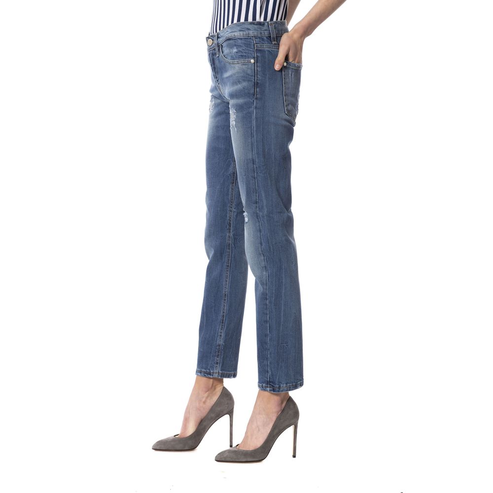Frankie Morello Blau Andere Fasern Frauen Jeans
