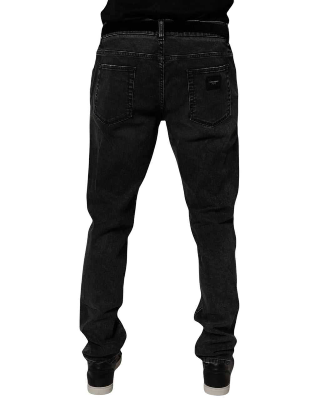 Dolce & Gabbana Schwarze Cotton Stretch Herren Skinny Denim Jeans