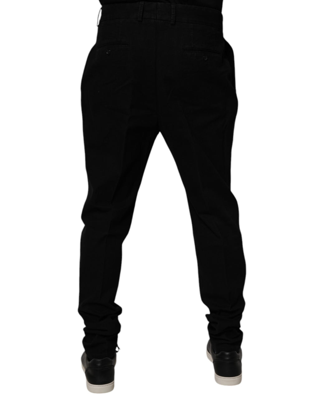 Dolce & Gabbana Schwarze Baumwoll-Stretch-Skinny-Hose