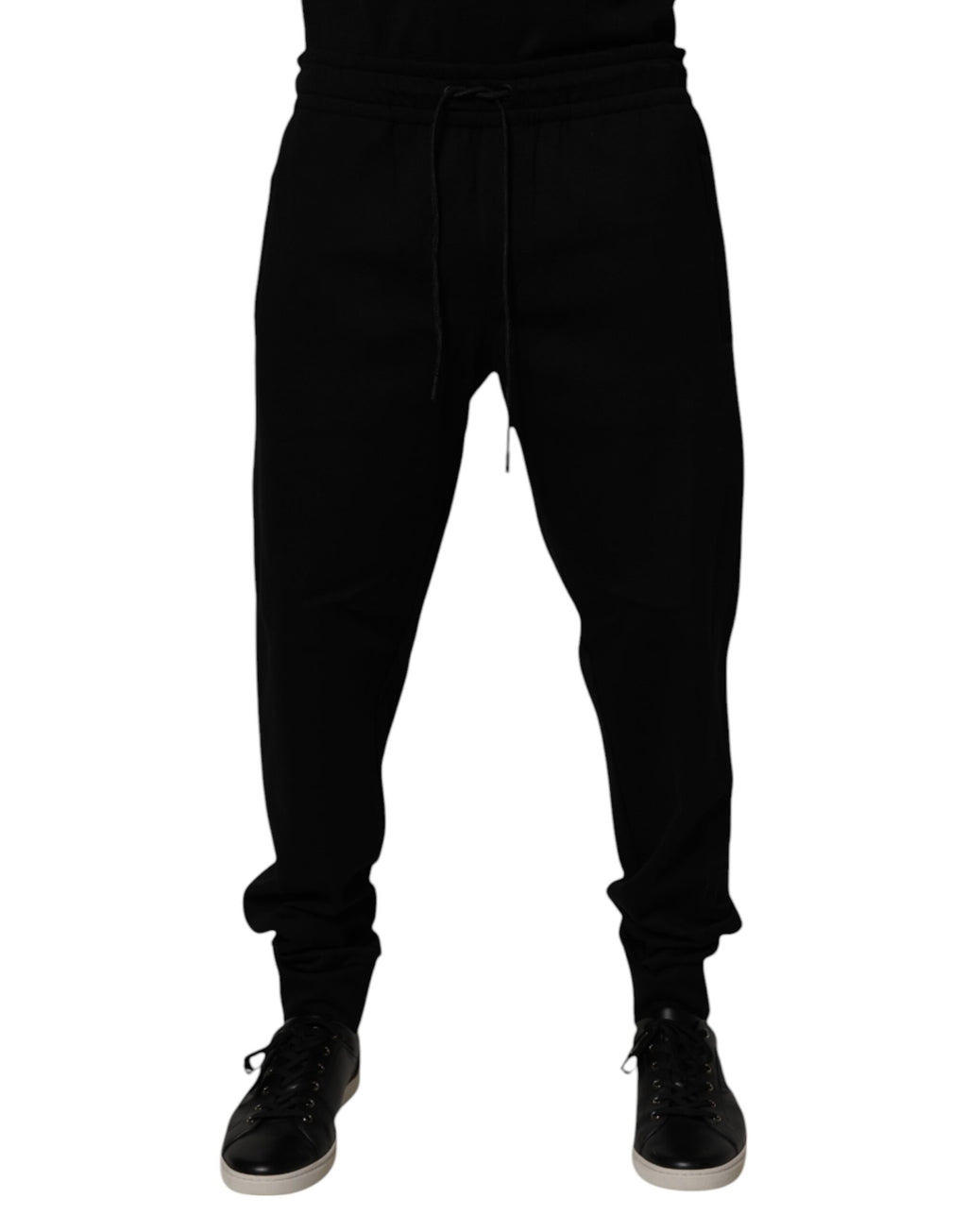 Dolce & Gabbana Schwarze Jogger-Sweatpants aus Baumwollmischung
