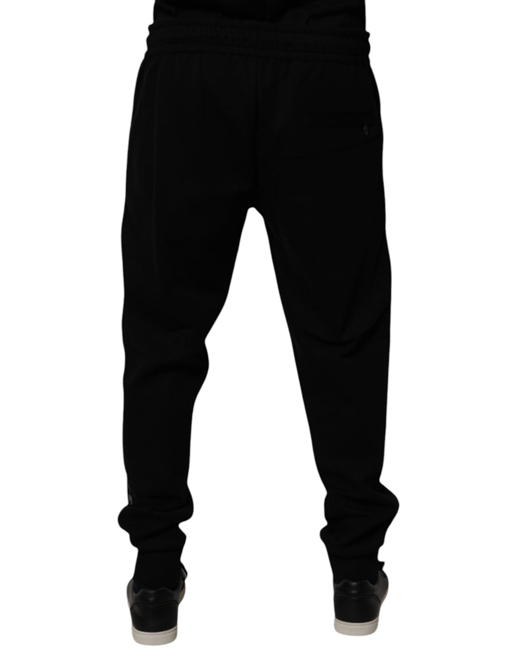 Dolce & Gabbana Schwarze Jogger-Sweatpants aus Baumwollmischung