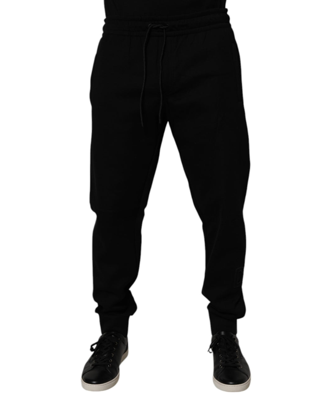 Dolce & Gabbana Schwarze Jogger-Sweatpants aus Baumwollmischung