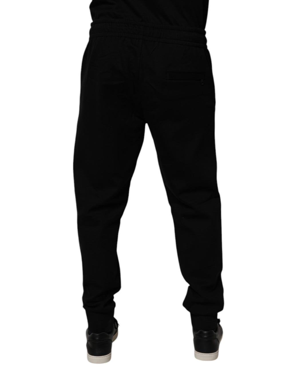 Dolce & Gabbana Schwarze Jogger-Sweatpants aus Baumwollmischung