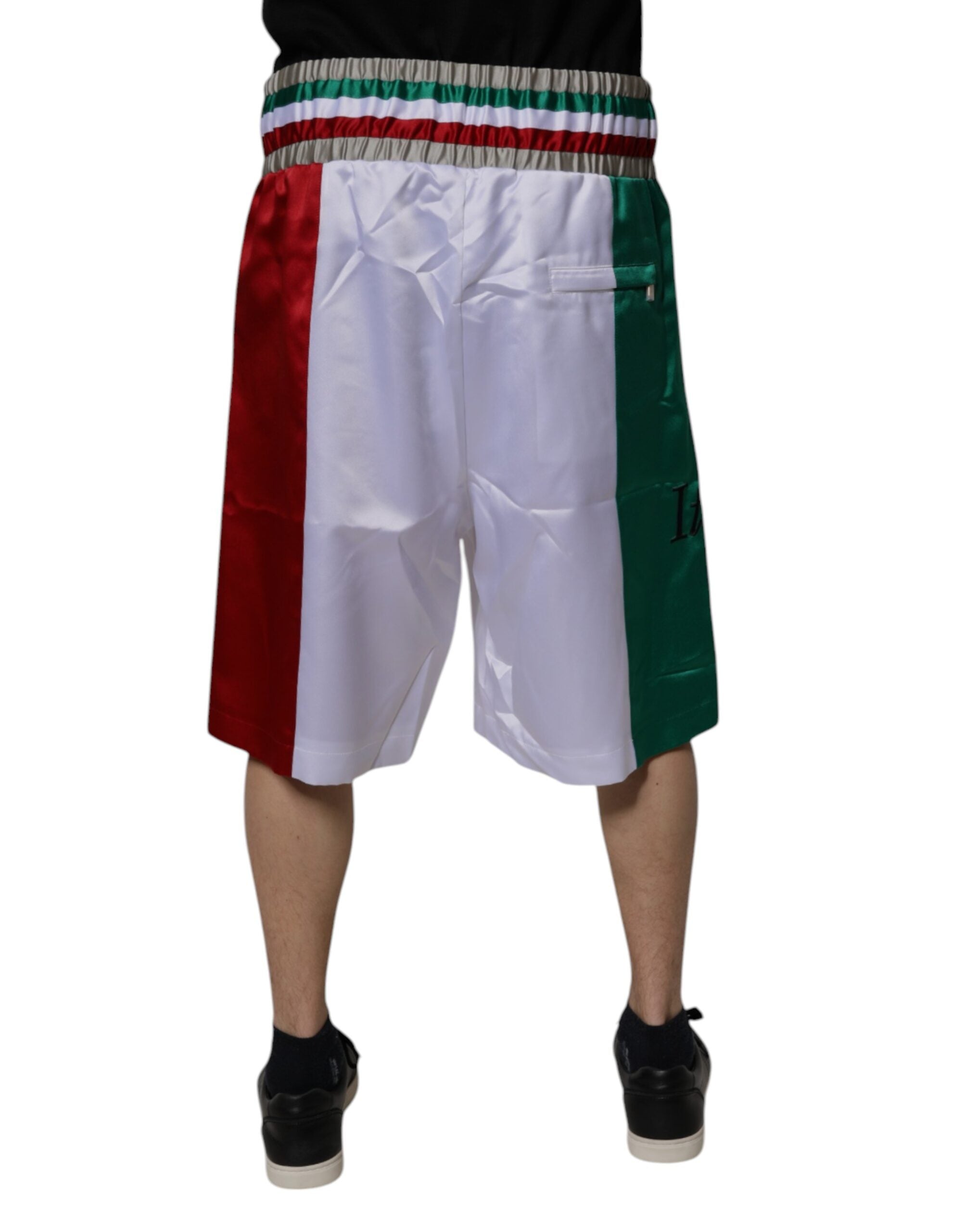 Dolce & Gabbana Multicolor Italia Polyester Bermudashorts
