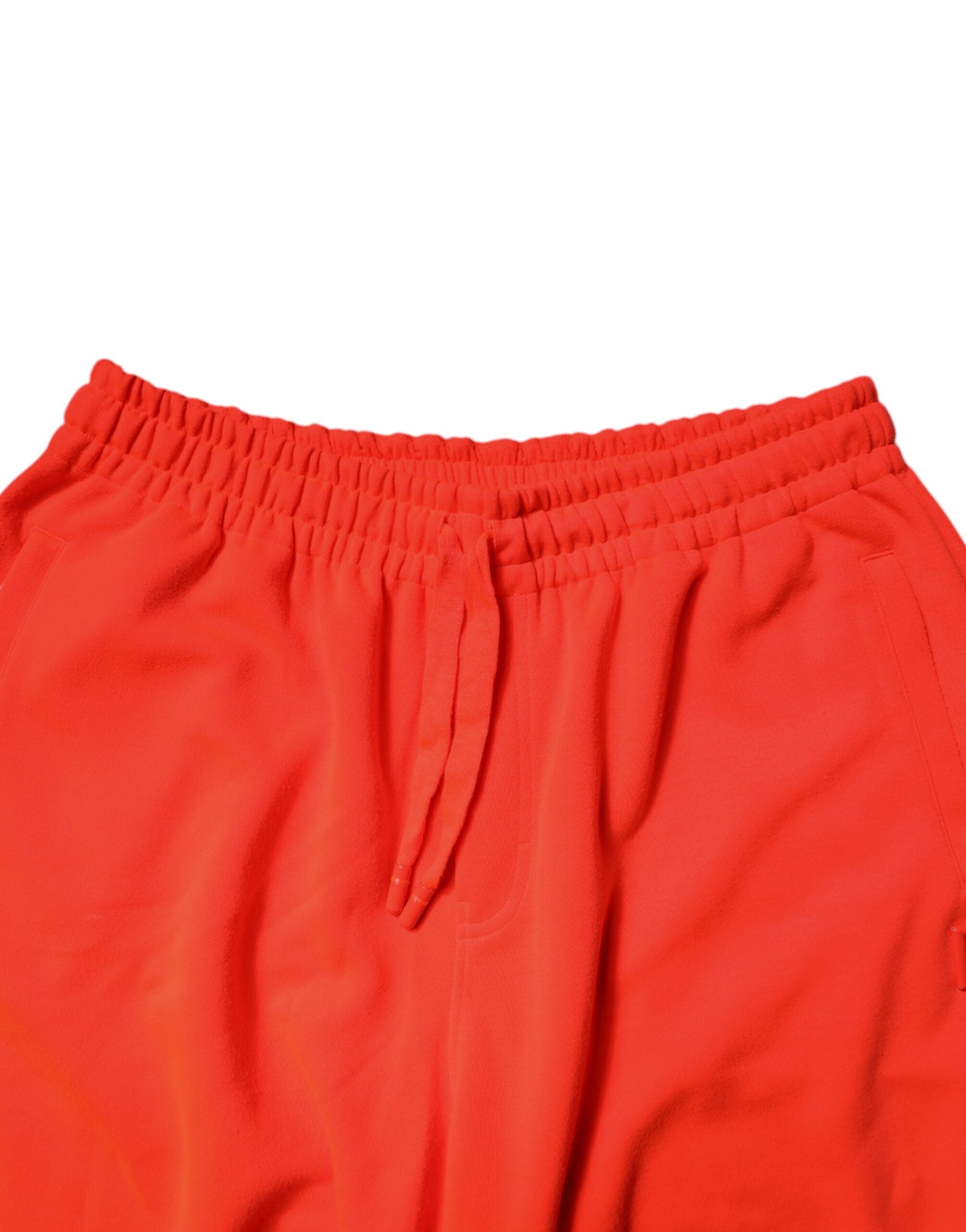 Dolce & Gabbana Rote Bermudashorts aus Polyester mit mittlerer Taille für Männer