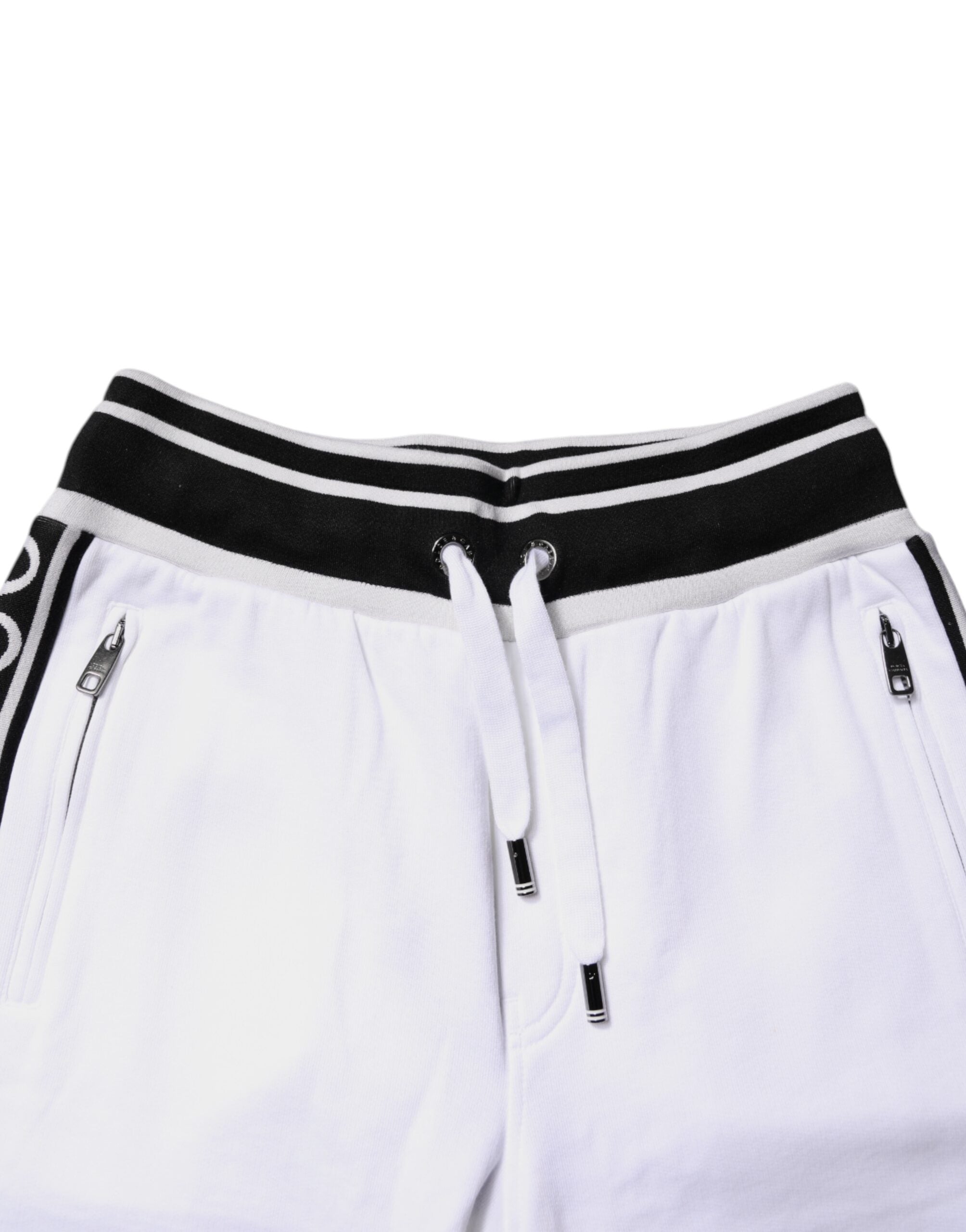 Dolce & Gabbana Weiße King Baumwolle Bermuda Sweatshorts Shorts