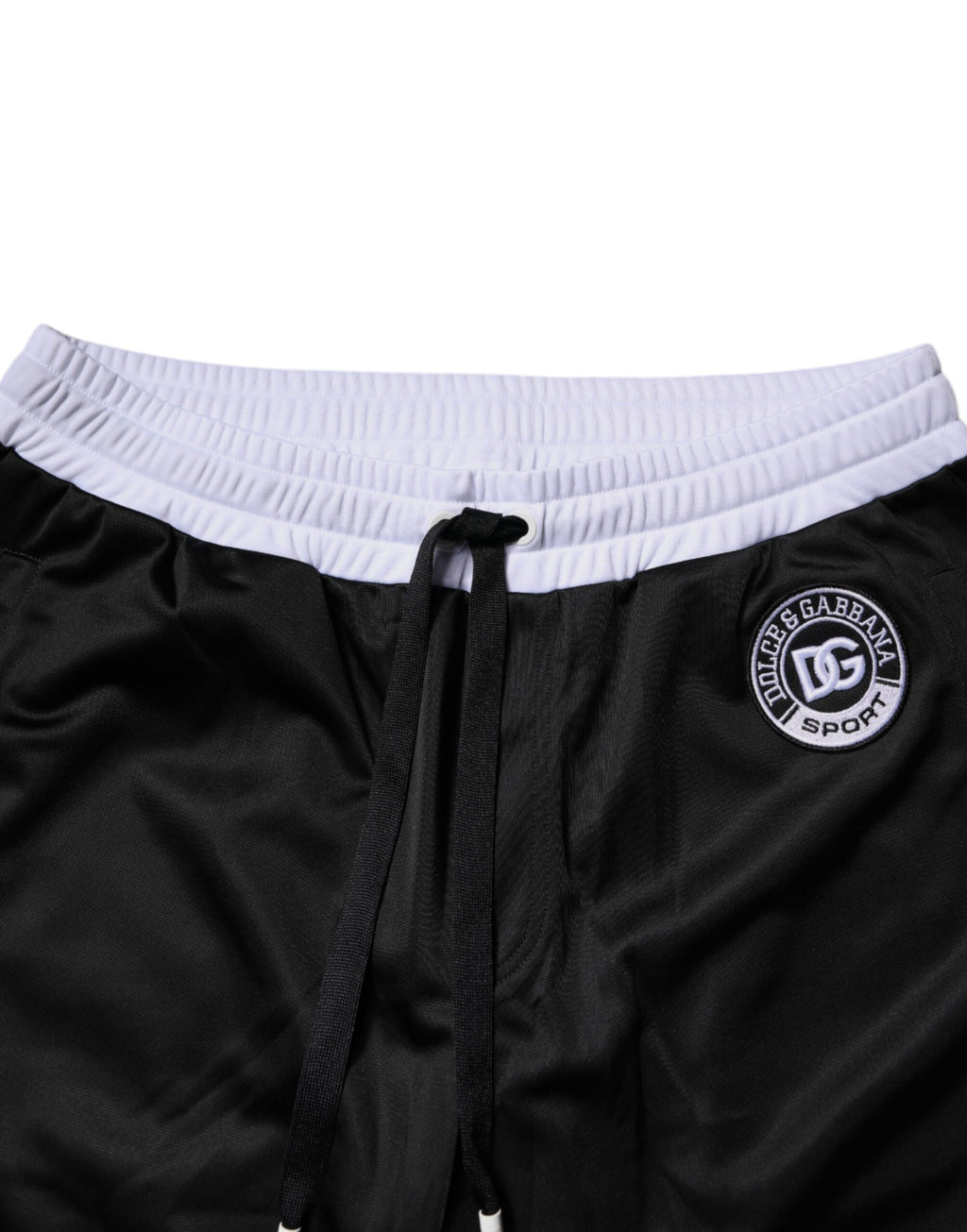 Dolce & Gabbana Schwarz Weiß Männer Bermuda Sweatshorts Shorts