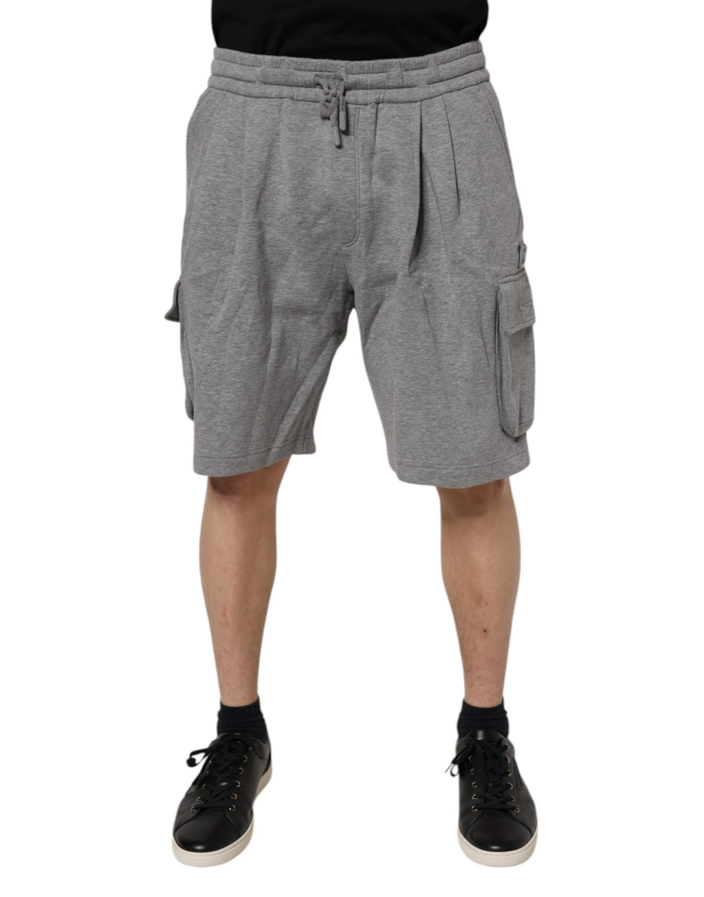 Dolce & Gabbana Graue Cargo-Bermudas aus Baumwolle Sweatshorts Shorts