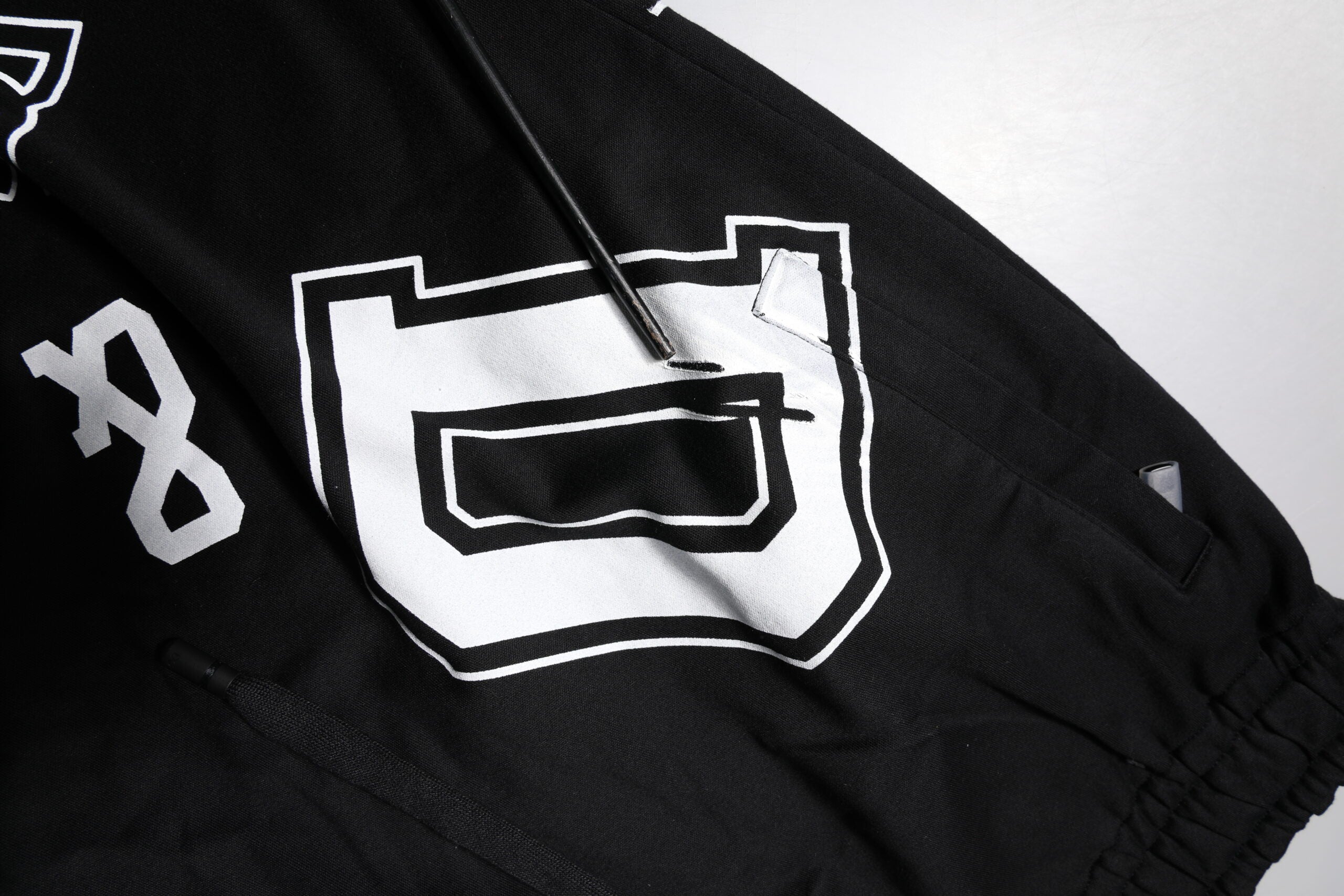 Dolce & Gabbana Schwarze Logo-Baumwoll-Bermudas Sweatshorts Shorts