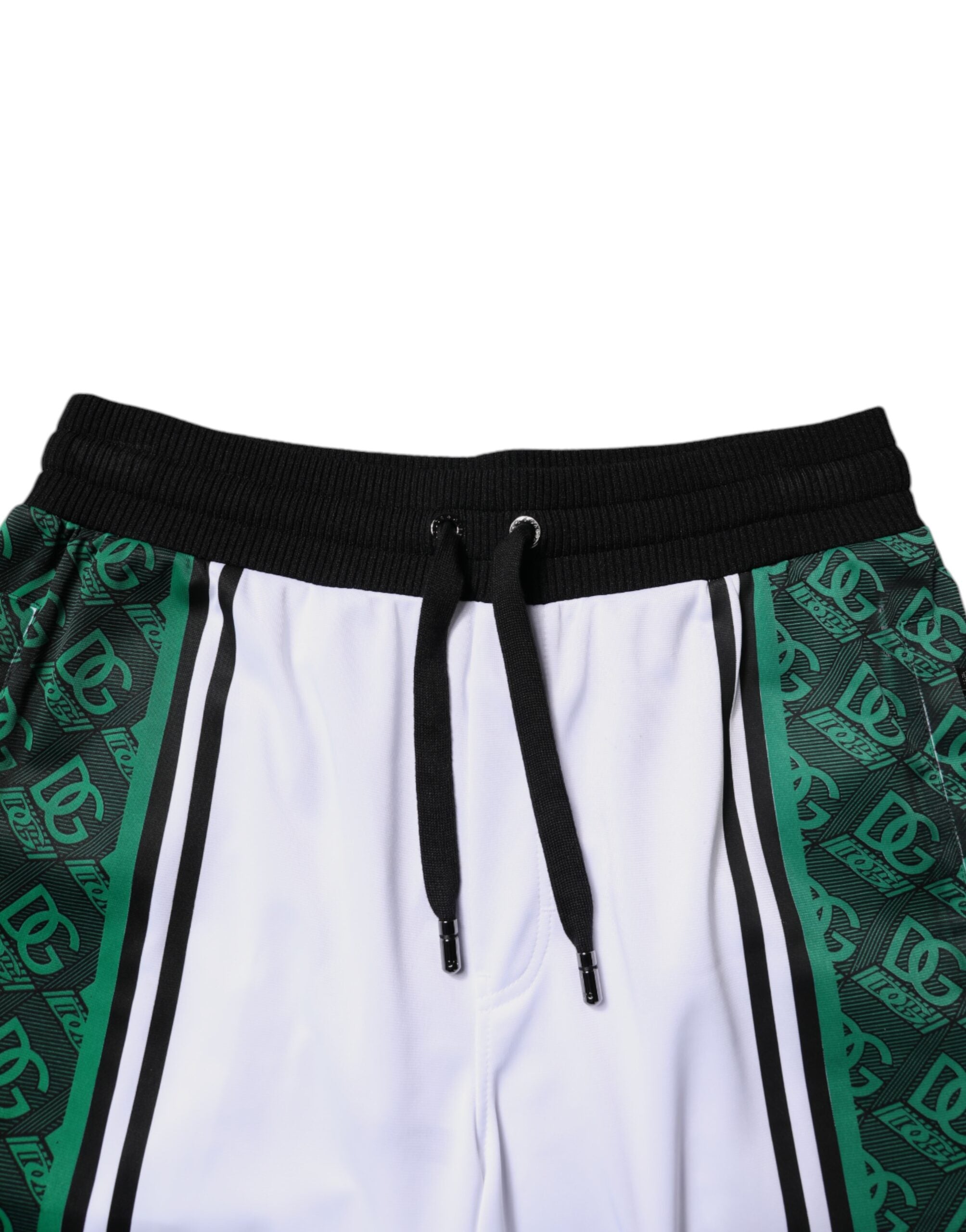 Dolce & Gabbana Weiß Grün Männer Jersey Sweatshorts Shorts