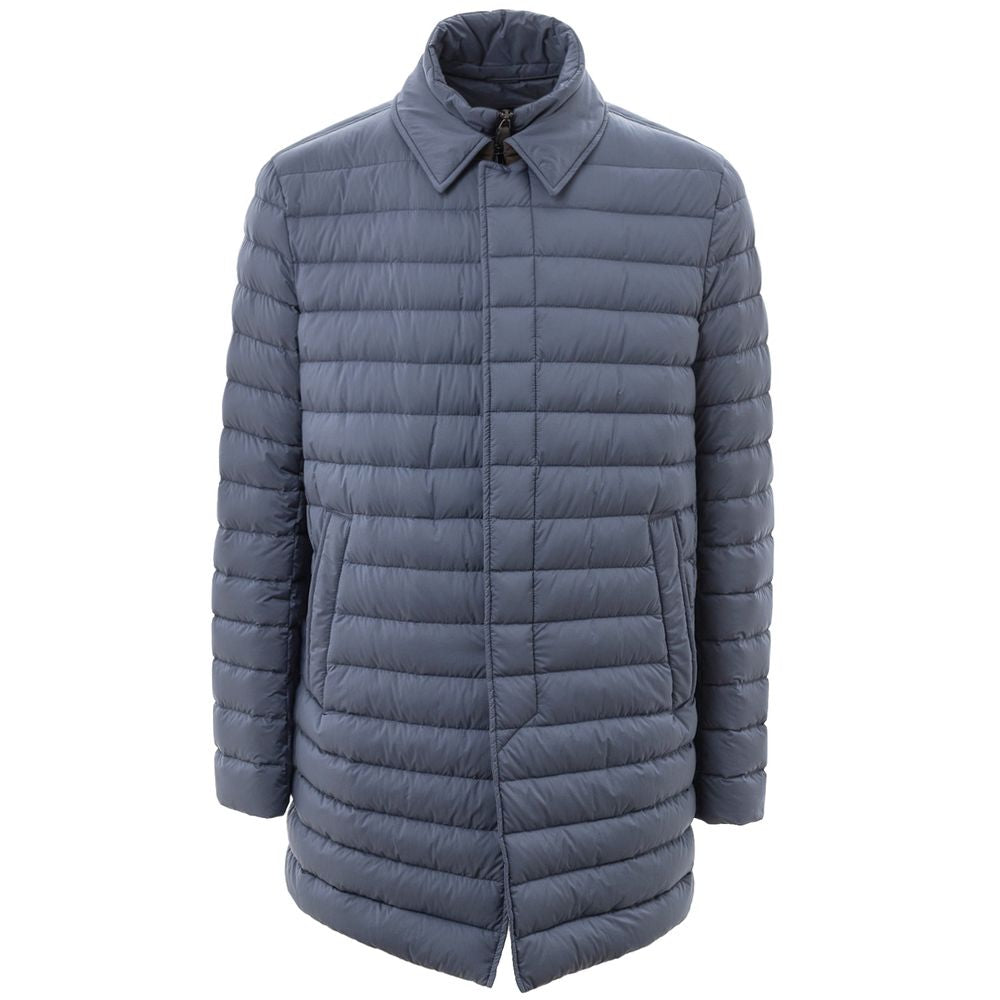 Herno Blauer Polyester-Mantel