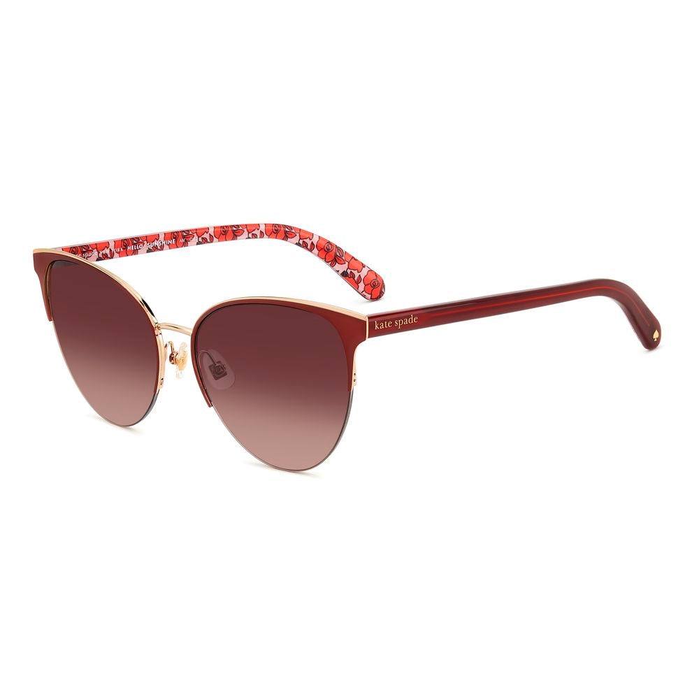 Kate Spade Rote Metall-Sonnenbrille