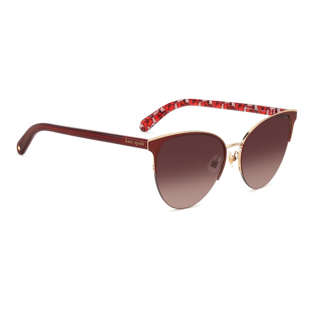Kate Spade Rote Metall-Sonnenbrille