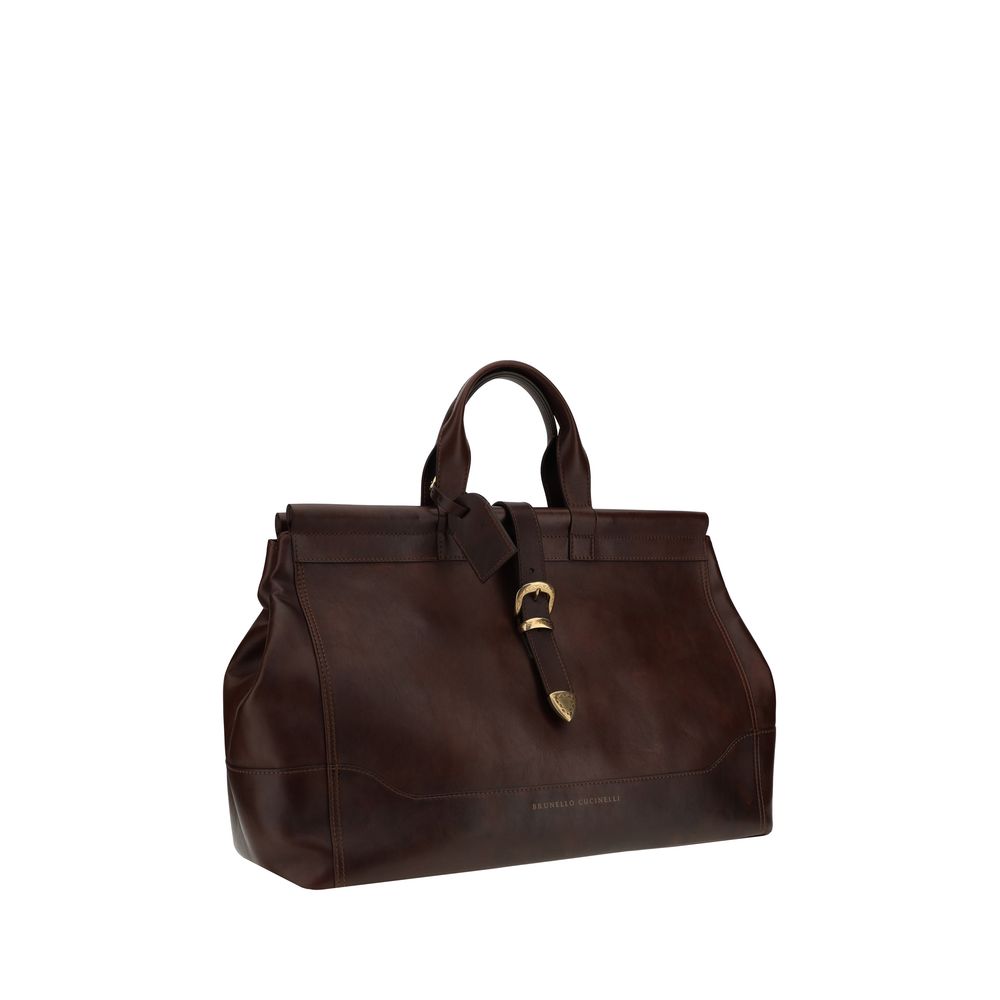 Brunello Cucinelli Reisetasche aus Leder