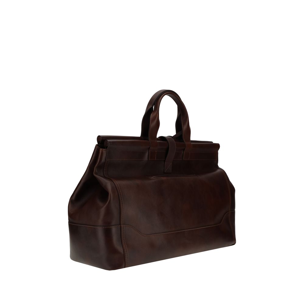 Brunello Cucinelli Reisetasche aus Leder