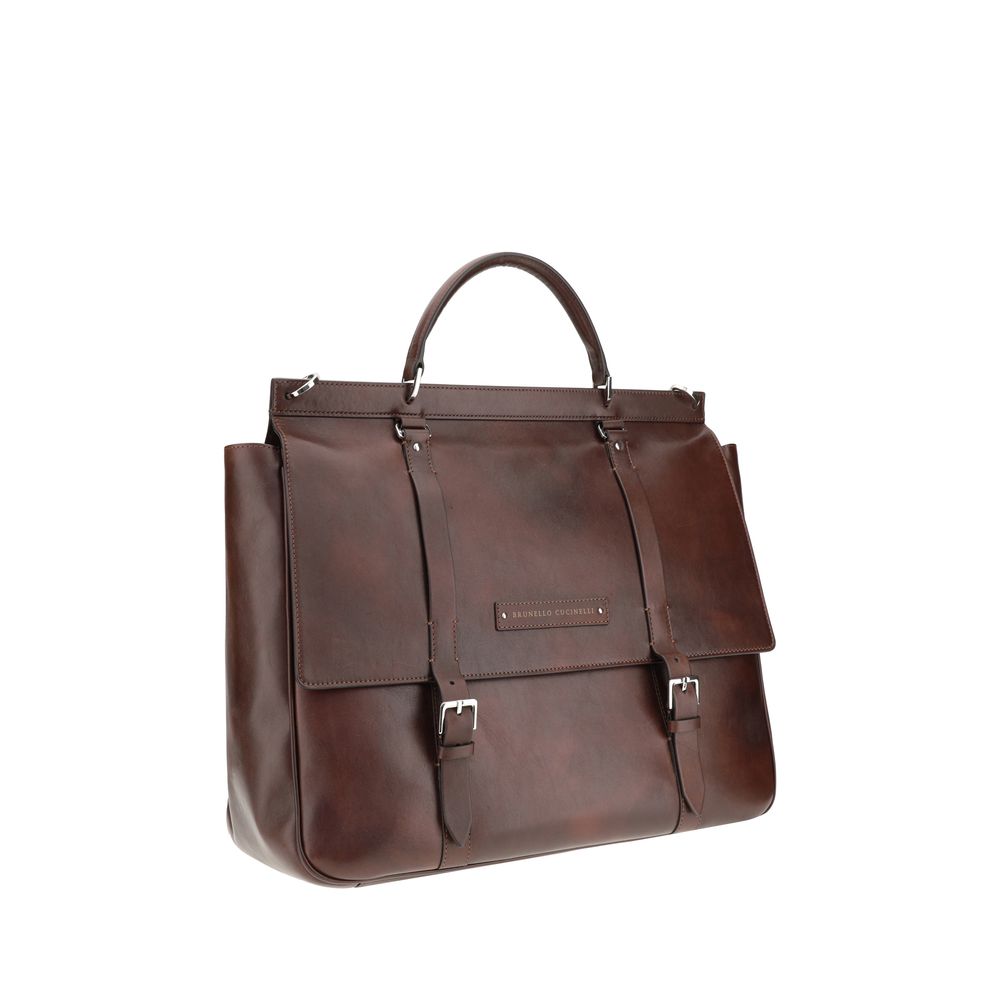 Brunello Cucinelli Reisetasche aus Leder