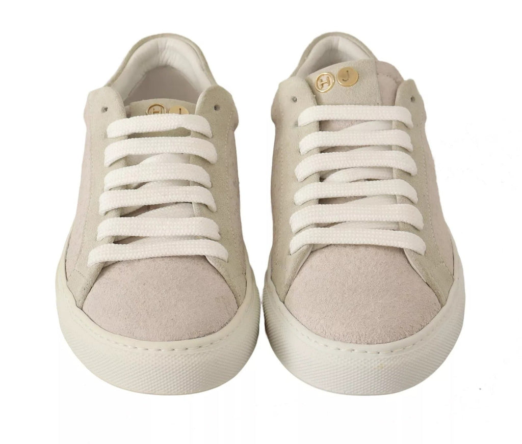 HIDE & JACK Off White Low Top Lace Up Sneakers Schuhe