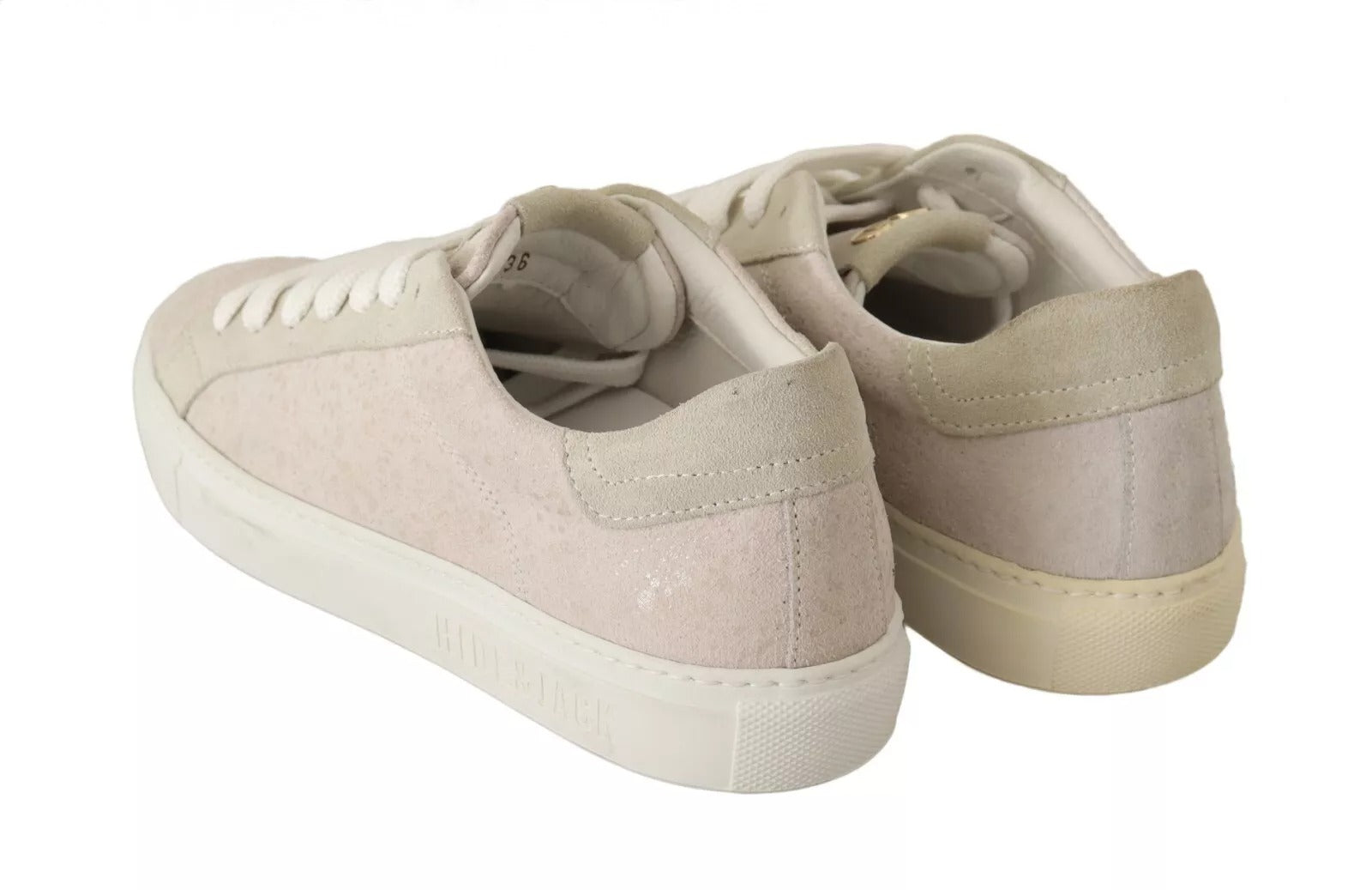 HIDE & JACK Off White Low Top Lace Up Sneakers Schuhe