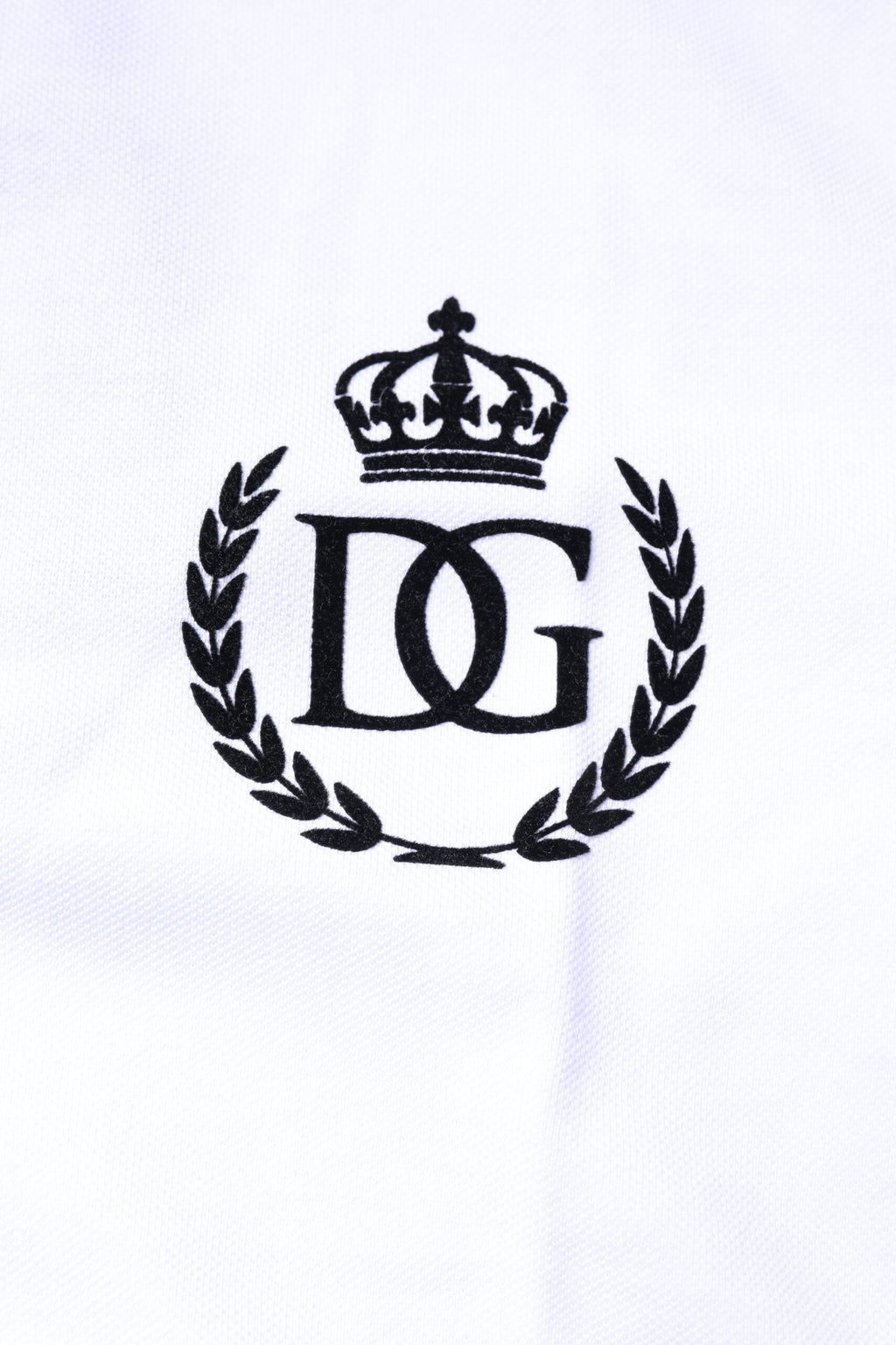 Dolce & Gabbana Weißes Baumwollkragen-Polo-T-Shirt für Männer