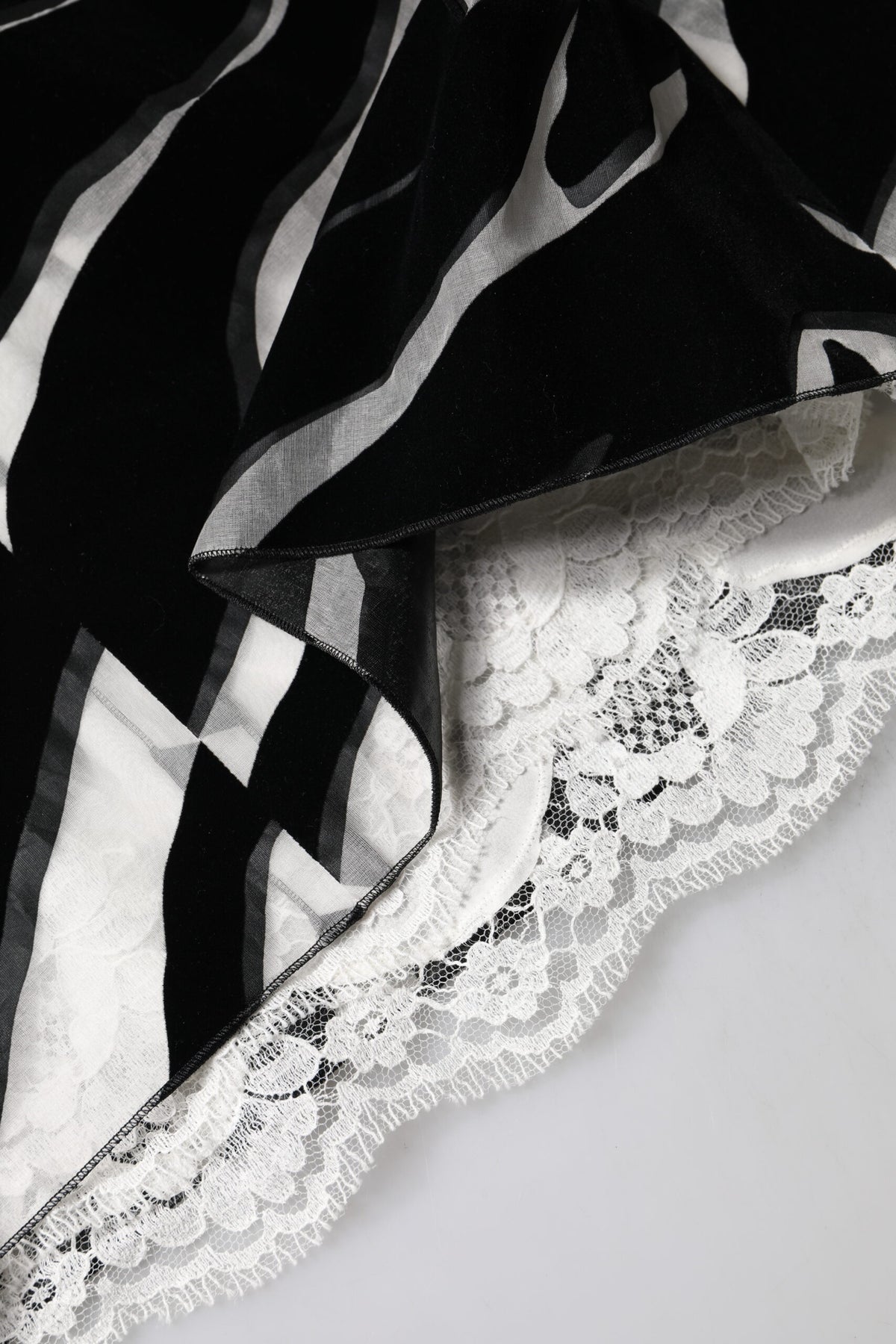 Dolce & Gabbana Schwarz-weißes Zebra-Etuikleid in A-Linie, Mini